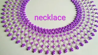 Necklace "Tenderness". Колье из бисера. Мастер-класс