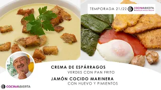 CREMA de ESPÁRRAGOS 🥣 JAMÓN a la MARINERA ¡Fáciles y rápidas! 🍽️ Cocina Abierta de Karlos Arguiñano