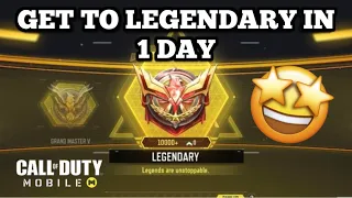 Fast Track to Legendary! Go from Rookie to Legendary in a day! | CALL OF DUTY MOBILE |