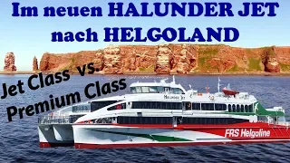 Neuer HALUNDER JET - 1. Mitfahrt nach HELGOLAND Mai 2018