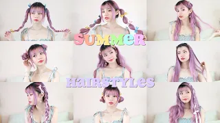 🌷10 cute & easy summer hairstyles in under 10 minutes!🌷