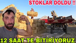 STOKLAR DOLDU~BALYA İŞİ BİTTİ~2000 BALYA İLE KIŞA HAZIRIZ~12 SAATE BALYA İŞİ TAMAM