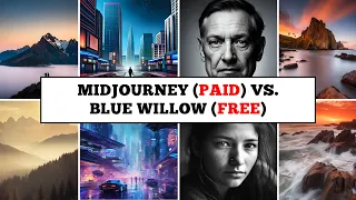 AI Art Generator Comparison: Midjourney V5 (Paid) vs. Blue Willow (Free)