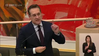Heinz Christian Strache FPÖ   Nationalratssitzung vom 30.01.2019 um 09:05 Uhr