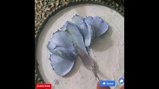 Beautiful plaster of paris flower frame making🥰