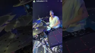 Josh Dun rocking out on the Icy Tour