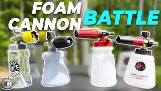 FOAM CANNON BATTLE !! New models! What is the best foam cannon?
