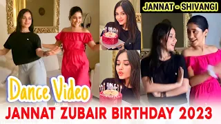 Shivangi Joshi at Jannat Zubair Birthday 2023 🎂Midnight #shinat 😍| Jannat and Shivangi Dance