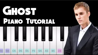 Ghost - Justin Bieber | Easy Piano Tutorial