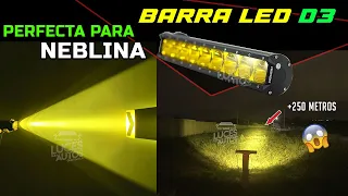BARRA LED D3 AMARILLA ¿Cómo iluminan las barras amarillas?  Pruebas en campo abierto y analisis.