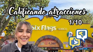 Calificando atracciones | SIX FLAGS 🎡🎢 | CDMX| 1/10