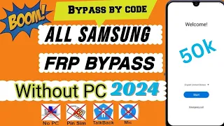 Samsung android 13/12 frp bypass/All Samsung Frp Bypass Without Pc 2024