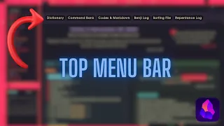 Create a Top Menu Bar in Your Obsidian Dashboard