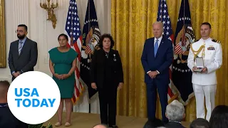 Joe Biden awards fallen NYPD officers Medal of Valor | USA TODAY