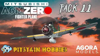 Agora Models 1:18 scale Mitsubishi A6M Zero Fighter partwork kit pack 11 stages 85 through 92