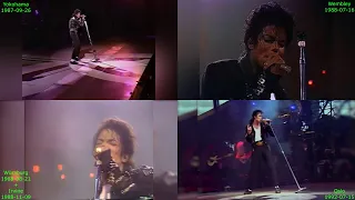 Michael Jackson - Bad (Live) COMPARISON