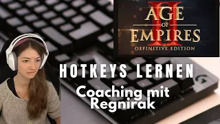 Hotkeys lernen in Age of Empires 2 DE | Coaching mit Regnirak | besser werden in AoE2DE