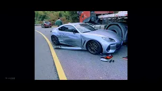 Subaru BRZ crashed #vlog #car #vlogs #subaru #brz #accidentnews #crash #subarubrz