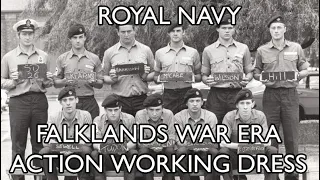 Royal Navy Falklands War Era Action Working Dress