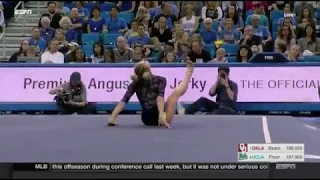 Pauline Tratz (UCLA) 2018 Floor vs Oklahoma 9.925