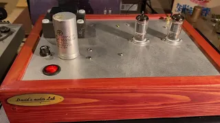 Testing handmade MC tube phono amp