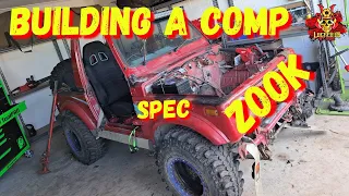 BUILDING A COMP SPEC SUZUKI SIERRA  1.6L ENGINE SWAP WILL WE GET IT DONE IN TIME ?