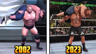 BROCK LESNAR Evolution in WWE Games !!! (2002 - 2023)