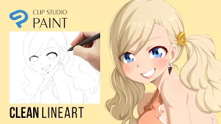 CLEAN LINE ART! Clip Studio Paint Process Video