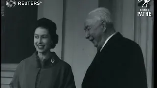 Queen Elizabeth II hosts state visit by German President Thodore Heuss / flashbacks to Wor...(1958)