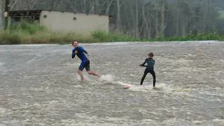 South Africa floods! So we went River surfing!!