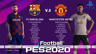 Barcelona (edited) Vs. Manchester united 6:0 Pes 20 lite English commentary