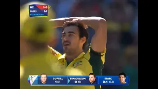 Mitchell Starc bowling around 100Mph in 2015 WC final vs NZ