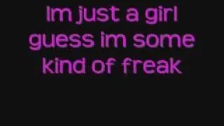 NO DOUBT LYRICS for Just A Girl (onscreen text)