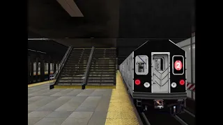 [OpenBVE] Wakefield-241 St bound R123 2 Train at Nevins Street (Based off an old R152)