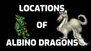 The locations of the new albino dragons