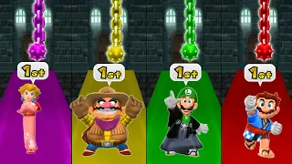 All Tricky Minigames Mario Party 9 - Peach Vs Wario Vs Luigi Vs Mario (Master Difficulty)