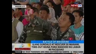 BT: Ilang sundalo at rescuer sa Marawi, time-out muna para manood ng laban ni Pacquiao