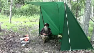 Awesome Easy Shelter Using Standard Square Tarp