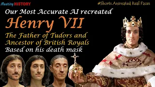 Henry VII: AI Animated Real Faces of the Father of Tudors based on His Death Mask: #shorts