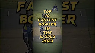 🤯 top 10 fastest bowler in the 🌎 2023 🥶🤯 #minishorts #top10cricketers #bowler #shoaibakhtar #shorts