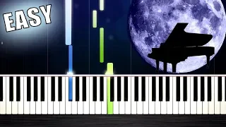 Debussy - Clair de Lune - EASY Piano Tutorial by PlutaX