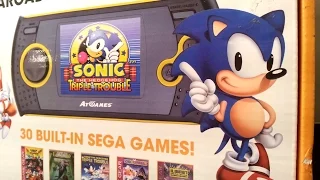 Classic Game Room - SEGA ARCADE GAMER PORTABLE AtGames handheld review