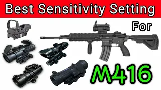 Best Sensitivity Setting for M416 | Zero Recoil | All Scopes Sensitivity for M416