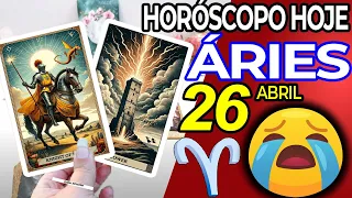 😖PREPARE-SE PARA CHORAR COM ISSO 😭 Áries ♈ 26 abril 2024 | Horoscopo do dia de hoje ♈ Tarot Áries