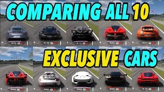 GT7 - Comparing All 10 Exclusive Invitation Hypercars (LaFerrari / Bugatti / Pagani..)