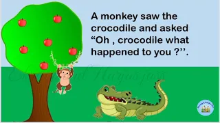 Story in English l The monkey and the crocodile Story l Moral story l short story for kids l