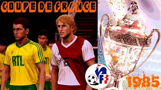 | COUPE DE FRANCE 1985 | QUARTS DE FINALE | TELEFOOT | PATCH PES 2021 |