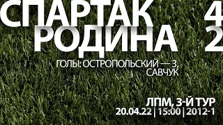 "Спартак" - "Сокол" (команды 2012 г. р.) 4:2 (3:2 вторые составы)