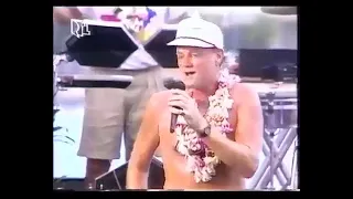 The Beach Boys in Waikiki in late 1986