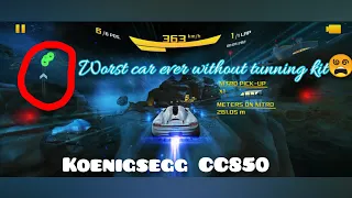 Asphalt 8 | Worst car ever without tunning kit😵. koenigsegg CC850